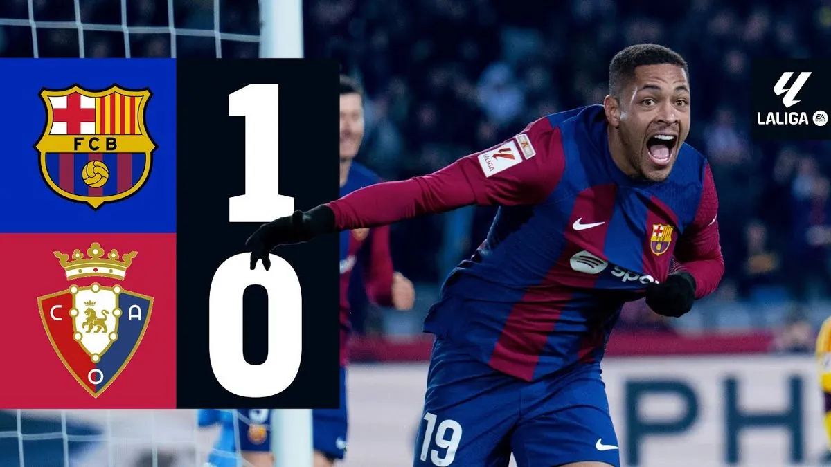 Barça busca mantener racha perfecta ante Osasuna invicto en casa