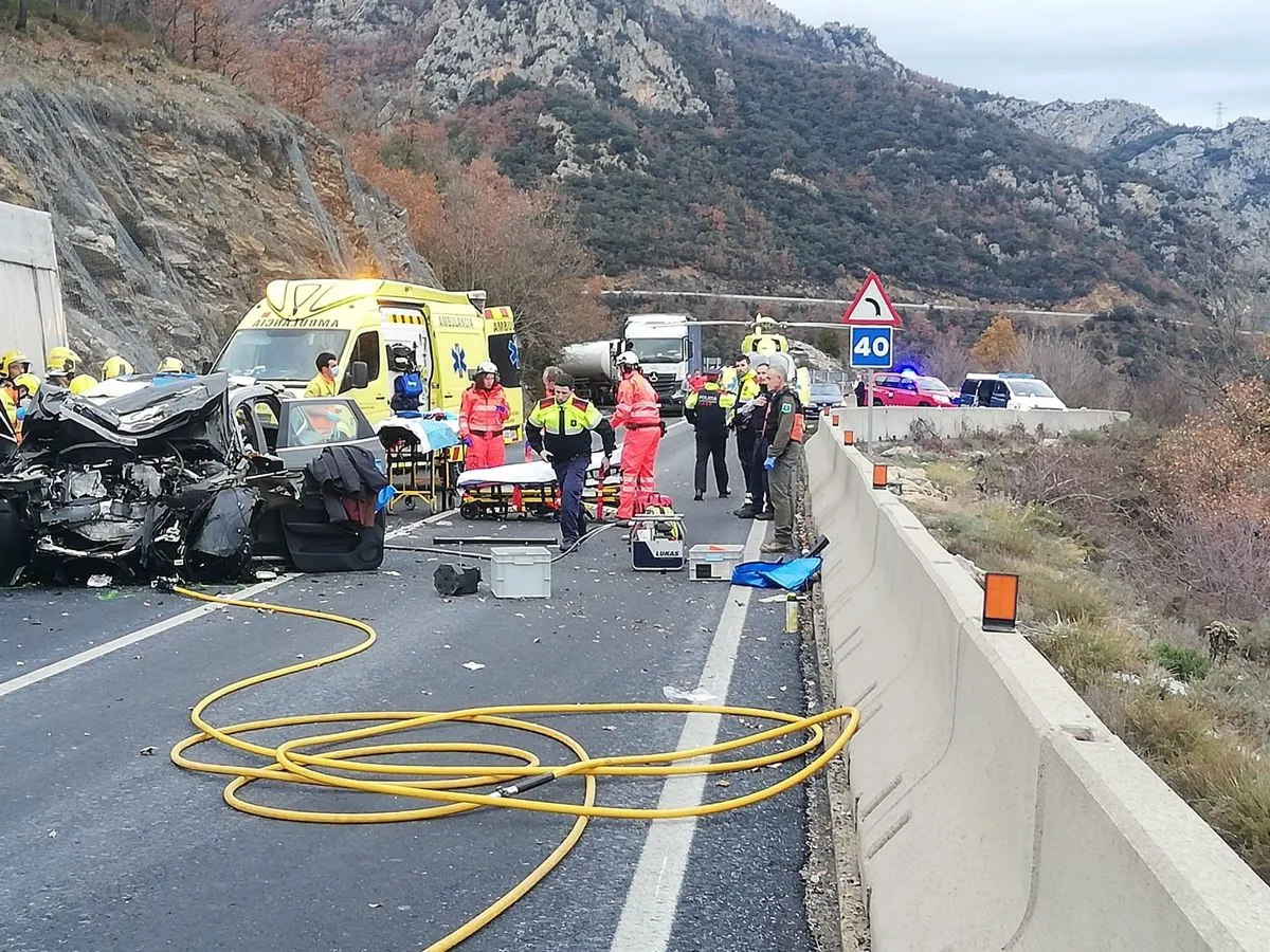 Trágico accidente en Lleida: camionero fallece tras colisión múltiple