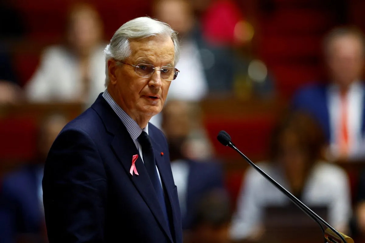 Barnier enfrenta oposición en su debut como primer ministro francés