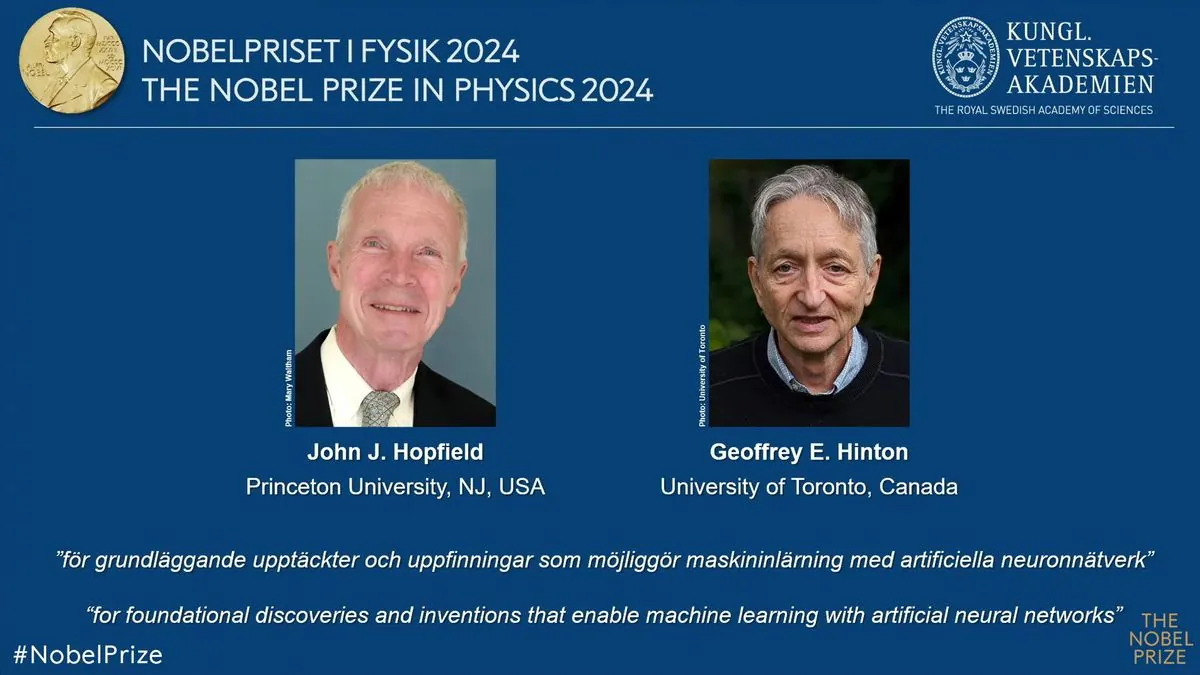 Nobel de Física 2024: Pioneros de la inteligencia artificial galardonados