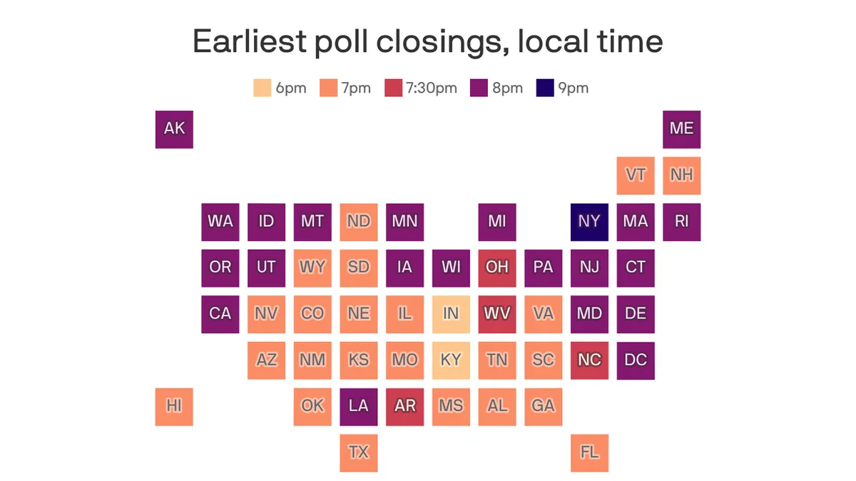 ¿A qué hora sabremos quién ganó la presidencia de Estados Unidos?