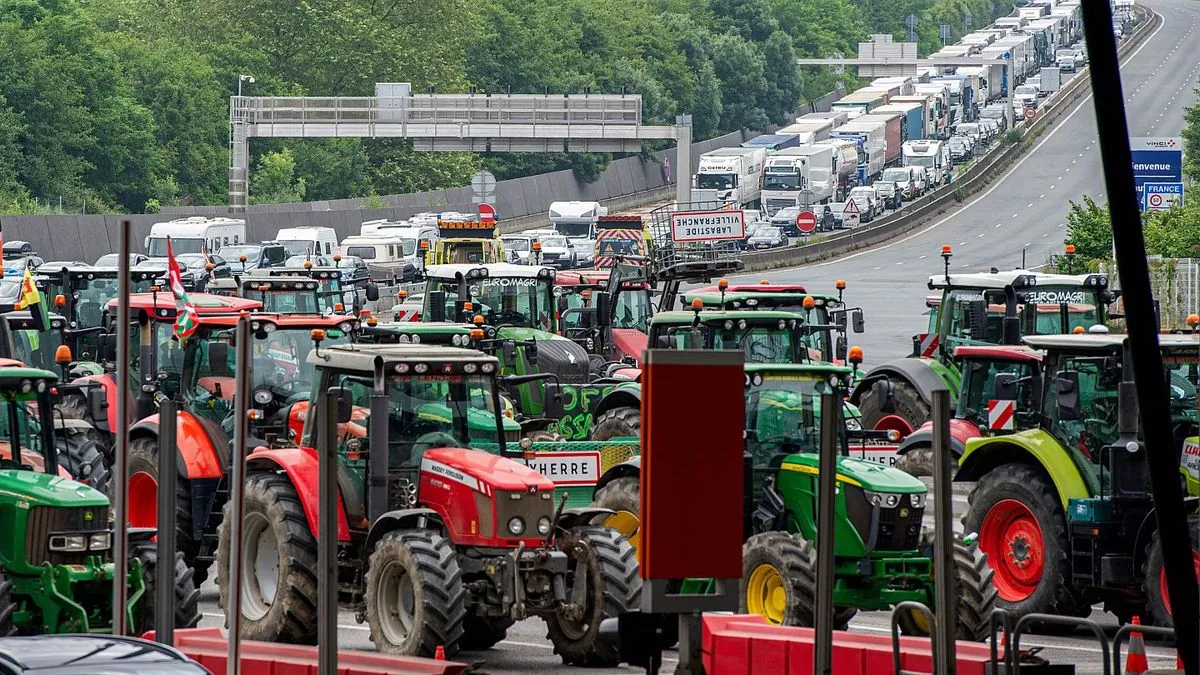 Protestas agrícolas francesas amenazan el comercio con España y el pacto Mercosur